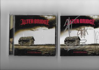 Autographed Cd Booklet Signed By Alter Bridge Mark Tremonti Myles Kennedy Slash