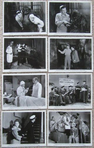 Spook Busters 1946 Set Of 8bw Ms 8x10 Bowery Boys Good - Vg