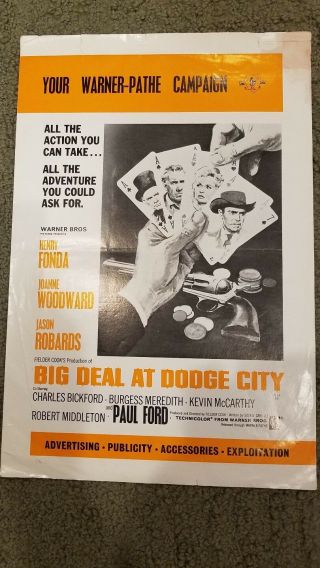 Big Deal At Dodge City Press Book - British Campaign Book - Henry Fonda