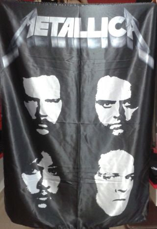 Metallica Black Album Flag Cloth Poster Wall Tapestry Banner Cd Thrash Metal