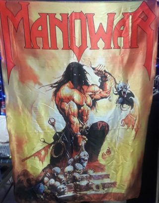 Manowar Agony And Ecstasy Flag Cloth Poster Wall Tapestry Cd Power Metal