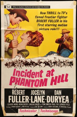Incident At Phantom Hill Western 27 X 41 1965 1 Sheet Movie Poster