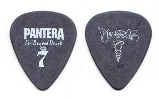 Pantera Dimebag Darrell Signature Far Beyond Drunk Gray Guitar Pick - 1994 Tour