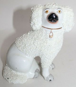 Antique Staffordshire Dog Figurine Spaniel Sand