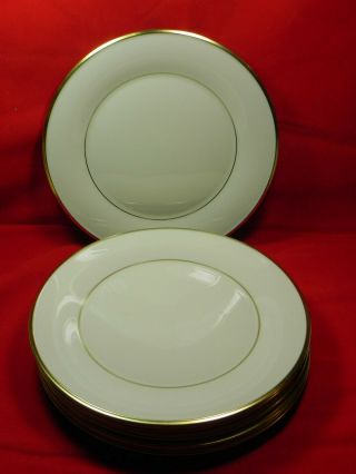 Set Of 6 Lenox Eternal Ivory 10 1/2 Dinner Plates
