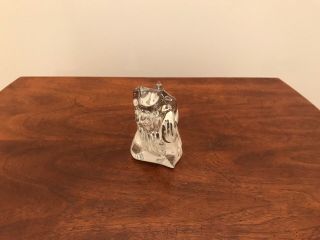 Baccarat Crystal Yorkshire Terrier York Dog Figurine Paperweight 2