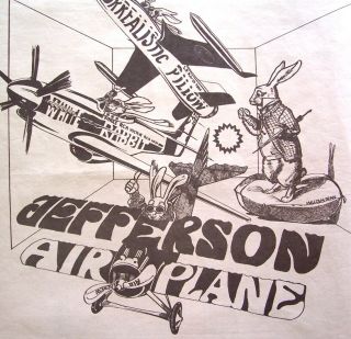 Jefferson Airplane 1967 Vintage Poster Advert Surrealistic Pillow White Rabbit