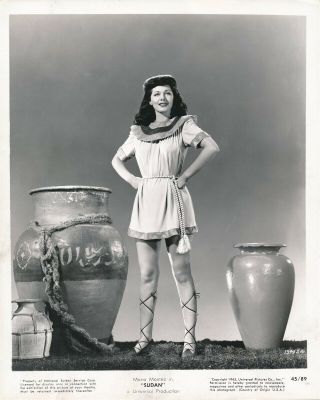 Maria Montez In Sudan 1945 Universal 8 X 10 Leggy Glamour Film Still