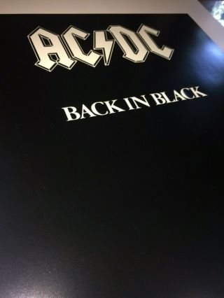 ACDC Back In Black Fine Art Print Lithograph Numbered w/COA Special Item 4