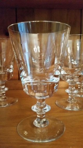 Rare Holmegaard Wellington Stemware,  Clear Beer Water Goblet,  Qty 10,  Euc $34