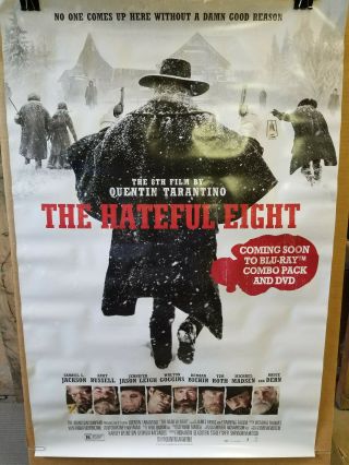The Hateful Eight 2016 27x40 Rolled Dvd Promotional Poster