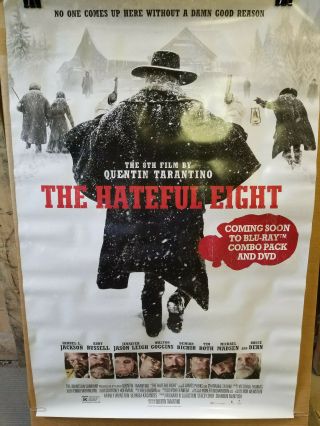 The Hateful Eight 2016 27x40 rolled dvd promotional poster 3