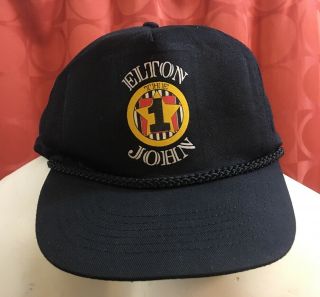 Vintage 1992 Elton John The One Roped Trucker Hat Snapback Cap Very Rare