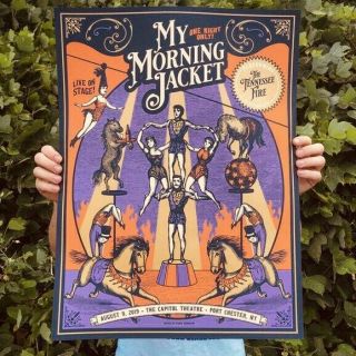 My Morning Jacket Poster Capitol Theatre Port Chester Ny 8/9 Serigraph Ae /60