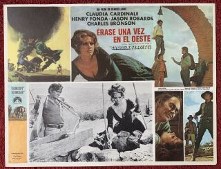 Once Upon A Time In The West Claudia Cardinale Charles Bronson Lobby Card 1968