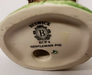 Beswick England Ceramic Gentleman Pig ECF 4 and Lady pig ECF 8 Collectible Figur 5