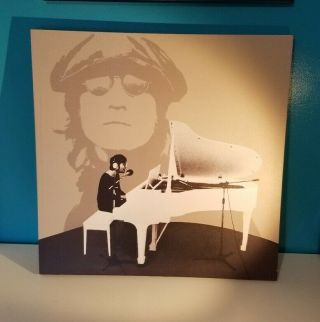 John Lennon Framed Canvas Print