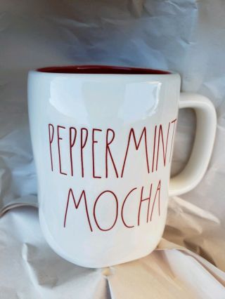Rae Dunn Peppermint Mocha Christmas Mug By Magenta Ll