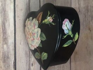 Vintage Tiffany & Co.  Mrs.  Delany ' s Flowers Porcelain Box Heart Sybil Connolly 4
