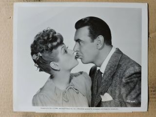 Lucille Ball Kisses George Brent Portrait Photo 1946 Love Come Back