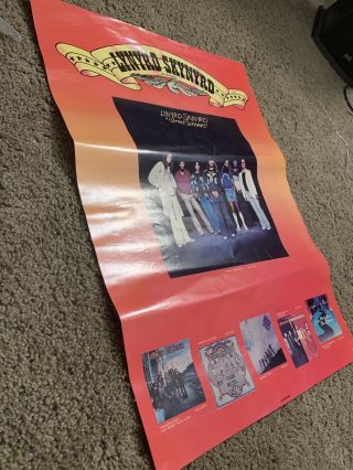 RARE Lynyrd Skynyrd 1977 Promo Poster Street Survivors MCA Records 7