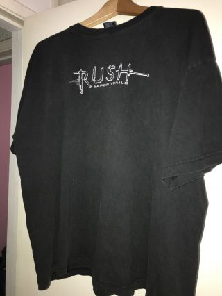 RUSH VAPOR TRAILS CONCERT Tour Graphic Tee Shirt Double Sided Early 2000s 2002 5