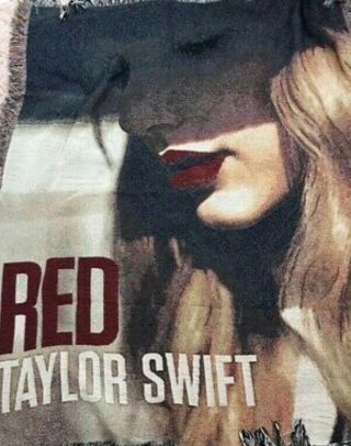 Taylor Swift Collectible: Limited Edition Red Album Woven Blanket. 2