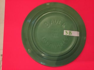Bauer California Vintage Pottery,  (4) JADE GREEN 9 ¼” Plates 8