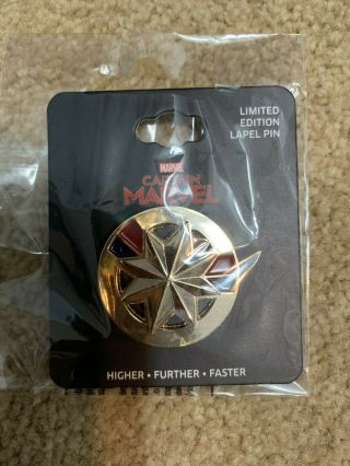 Captain Marvel 2019 Movie Limited Edition Shield Lapel Pin Disney Exclusive