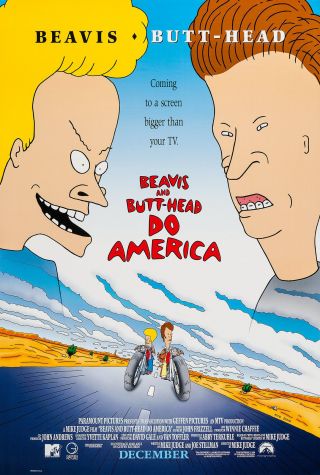 Beavis And Butt - Head Do America (1996) Movie Poster - Rolled