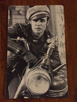 Vintage Personality Poster Card The Wild One Marlon Brando Motorcycle 1967