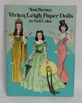 Uncut Vintage Tom Tierney Vivien Leigh Paper Doll Book Gwtw