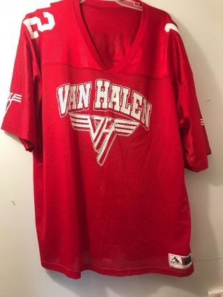 Van Halen Red Football Jersey Mens 2xl
