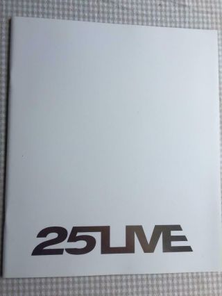 George Michael 25 Live Usa & Europe Tour Programme 2008 White Cover