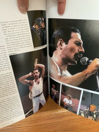 Vintage Queen,  Live Aid,  Freddie Mercury Concert Book 80’s Rock / Pop