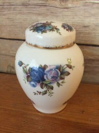 Royal Albert Moonlight Rose Porcelain Ginger Jar With Lid