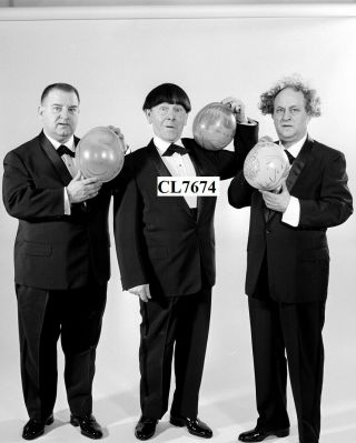 The Three Stooges: Curly Joe Derita,  Larry Fine And Moe Howard Photo