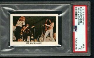 1978 Led Zeppelin Psa 3 Swedish Samlarsaker 522 Pop 1 Highest Grade Hi Number