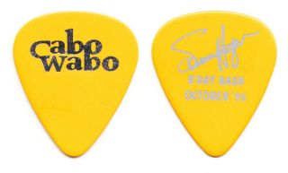 Cabo Wabo Sammy Hagar Signature Yellow Guitar Pick 1995 Birthday Bash Van Halen