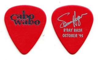 Cabo Wabo Sammy Hagar Signature Red Guitar Pick - 1995 Birthday Bash Van Halen