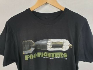 Foo Fighters European Tour T - Shirt 2008 Black,  Size Small Euc Mens Womens