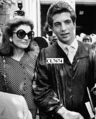 John F Kennedy Jr.  With Jacqueline Onassis At His Graduation At Brown University