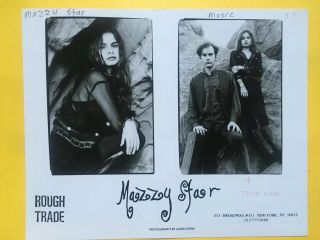 Mazzy Star Press Photo 8x10,  Roback,  Sandoval,  Rough Trade