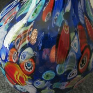 Ann Primrose Murano Millefiori Glass Vase 8 