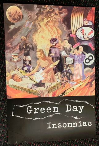 Green Day Insomniac 24x36 Promo Poster Reprise Punk