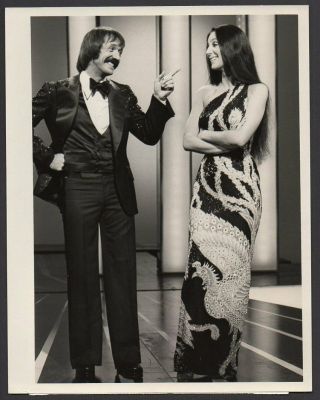 Sonny & Cher Pop Singer Actress 1976 Vintage Orig Photo Variety Tv Show