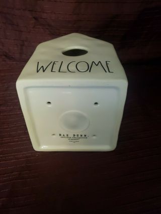 Rae Dunn BirdHouse WELCOME LL 2019 LARGE LETTERS BY MAGENTA HTF RARE Dimples 6