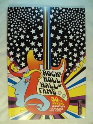 30th Annual Rock & Roll Hall Of Fame Induction Poster - Green Day Ringo 2015