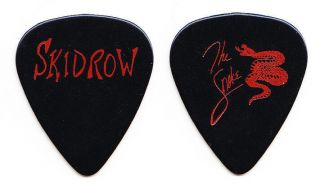 Skid Row Dave Snake Sabo Signature Black Guitar Pick - 1988 Tour