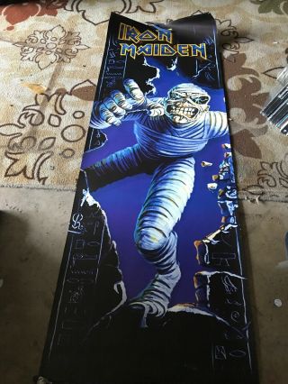 Rare Iron Maiden Powerslave Door Poster 21 X62